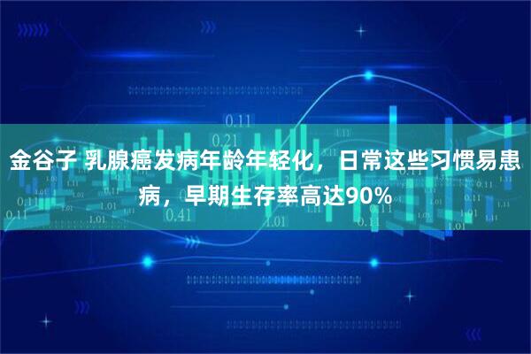 金谷子 乳腺癌发病年龄年轻化，日常这些习惯易患病，早期生存率高达90%