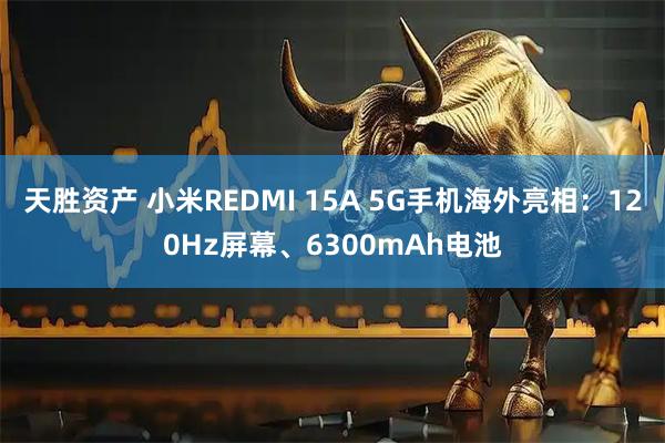 天胜资产 小米REDMI 15A 5G手机海外亮相：120Hz屏幕、6300mAh电池